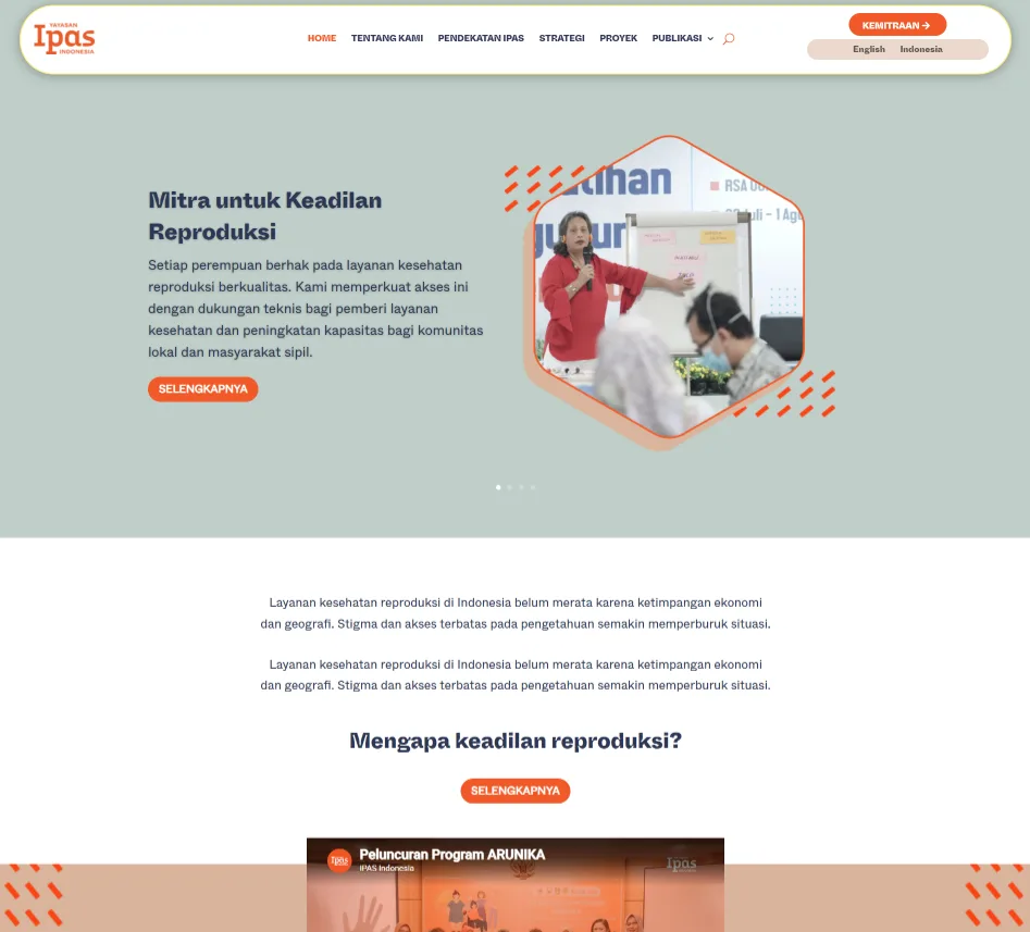 Tangkapan layar proyek Ipas Indonesia